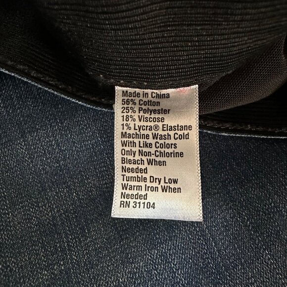 Kim Rogers Women’s 16W‎ Curvy Fit Pull-On Jeggings Blue Stretch Denim Slim Leg - Picture 4 of 7